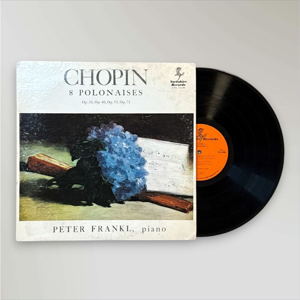 Chopin 8 Polonaises Op.26 40 53 71 Vinyl LP Peter Frankl Piano HTF